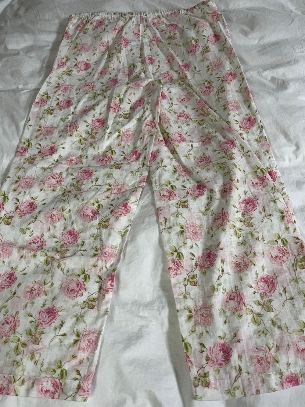 Lauren Ralph Lauren White Floral lace lightweight pajama set size large - Picture 5 of 9